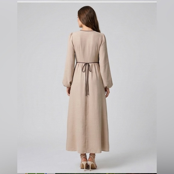 LAST ONE ๐ฅ Bohemian Luxe Sandstone Maxi Dress - Picture 4 of 6